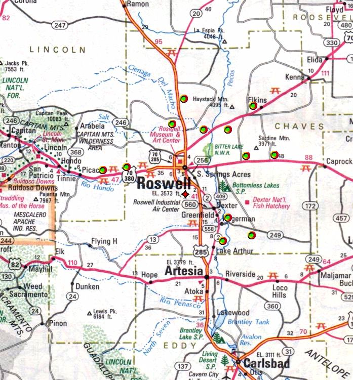 Site 1 - Roswell, New Mexico (Highway 70 North)