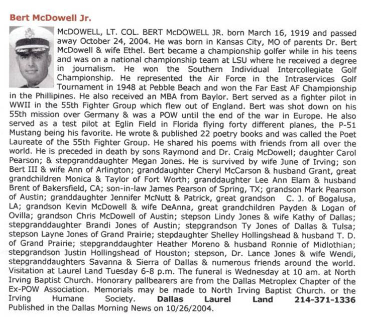 Bert McDowell Obituary Photo 1